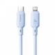 Кабель Baseus Silky Series Fast Charging Type-C to Lightning 20W 1м (P10377700313-00) Blue - зображення 3
