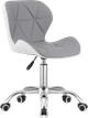 Krzesło biurowe Leobert Avola obrotowe z szerokim oparciem Szaro-białe (5903332061693) - obraz 1