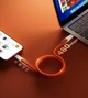 Кабель movex быстрой зарядки 60w для iPhone iPhone 15 16 17 Max Huawei Xiaomi Meizu Vivo Oppo Type-C to (оранжевый) - изображение 4