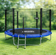 Батут усиленный Fitonix 252 см 8 ft, до 120 кг, с защитной сеткой 160 см и стремянкой - изображение 1