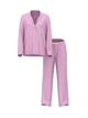 Сатинова піжама Victoria's Secret Signature Satin Heart Long Pajama Set Bikini Pink Jacquard W Heart Pocket S (11275402) - изображение 1