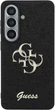 Панель Guess Fixed Glitter Big 4G Metal Logo для Samsung Galaxy S26 Black (3666339613921) - зображення 3