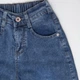 Джинсы baggy подростковые для девочки синие (6-10 лет) 140 (DB-3104) - изображение 6