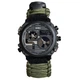Мужские часы SKMEI 2202AG Compass термометр свисток кресало Army Green - изображение 3