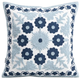 Наволочка Homla Ganti w wyszywane kwiaty granatowe 45x45 см (5904183877303) - зображення 1