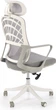 Офісне крісло Halmar Vesuvio 2 Сіро-біле (5905248131774) - зображення 2