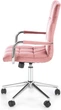 Офісне крісло Halmar Gonzo 4 Рожевий (5905248123069) - зображення 2