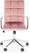 Офісне крісло Halmar Gonzo 4 Рожевий (5905248123069) - зображення 4