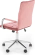 Офісне крісло Halmar Gonzo 4 Рожевий (5905248123069) - зображення 7