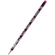 Олівець графітний Axent Floral Black круглий, з гумкою, НВ (9009/36-14-A) - зображення 1