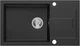 Zlew kuchenny Kernau KGS K 6078 1B1D Deep Black - obraz 1