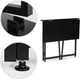 Stolik do laptopa ModernHome by Multistore składany 80 x 45 cm Czarny TH-FD-1 (5905817010967) - obraz 6