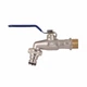 Кран поливочный Thermo Alliance 1/2" латунный для подключения рычажный шланга шаровой. (598490) - изображение 3