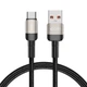 Кабель Tech-Protect UltraBoost Evo USB-C to USB-A 100W 5A 1m Titanium (5906203690749) - изображение 1