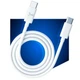 Кабель 3mk Hyper Cable USB-C to USB-C 100W 2m White (5903108464543) - изображение 2