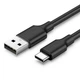 Кабель Ugreen USB-A to USB Type-C 3A 1.5m Black (6957303861170) - зображення 1