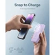 Портативное зарядное устройство Baseus Magnetic Mini 20W | 7.5W 5000mAh Purple with USB-C to USB-C Cable with MagSafe (P10022107513-00) - изображение 4