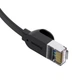 Сетевой кабель Baseus High Speed (Flat) Ethernet RJ45 Cat.6 1000Mb/s 1m Black (PCWL-B01) - изображение 3