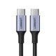 Кабель Ugreen Quick Charge USB Type-C to USB Type-C 100 Вт 5A 3m Gray (UGR1171GRY) - изображение 1