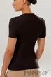Футболка безшовна облягаюча GIULIA T-Shirt S/M Шоколад - зображення 6