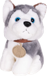 Maskotka ModernHome by Multistore Pluszowy piesek w torebce Husky z szczotką do pielęgnacji 18 cm HC750229 (5905817008278) - obraz 3