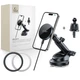 Автодержатель с функцией беспроводной зарядки Tech-Protect MM15W-V5 Magnetic Dashboard & Vent Car Mount 15W Black with MagSafe (5906302361045) - изображение 1