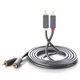 Кабель Ugreen 2x RCA/2x Cinch 5m Gray (UGR457BLK) - зображення 1