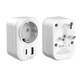 Адаптер Tech-Protect Travel Adapter TA100 UK to EU White (5906302368525) - изображение 2