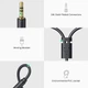 Аудіоадаптер Ugreen Jack 3.5mm (Male) to 2x RCA (Female) 0.25m Grey (6957303815470) - зображення 7