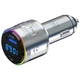 Автомобильное зарядное устройство 3mk Hyper Car Power Transmitter QC | PD 48W USB-C/USB-A Silver (5903108636247) - изображение 4