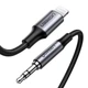 Кабель Ugreen AUX Lightning to 3.5mm Mini Jack 1m Gray (UGR682GRY) - изображение 1