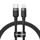 Кабель Baseus Cafule USB-C to Lightning 1m Black/Grey (CATLKLF-G1) - изображение 1