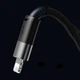 Кабель Baseus StarSpeed 3-in-1 USB-A to USB-C/Lightning/microUSB 1.2 m Black (CAXS000001) - изображение 14