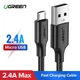 Кабель Ugreen US289 USB-A to microUSB Fast Charging 12W 2m White (60143-Ugreen) - изображение 2