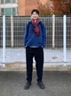 Толстовка на флисе на молнии мужская Uniqlo 733061348 2XL Синяя (1159855919) - изображение 3