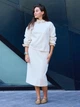 Рубашка хлопковая женская Uniqlo 657777253 XL Бежевая (1159855871) - изображение 18