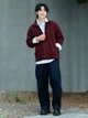 Толстовка на флисе на молнии мужская Uniqlo 663848946 2XL Бордовая (1159855932) - изображение 3