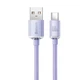 Кабель Baseus Crystal Shine USB-A to USB-C 2m Purple (CAJY000505) - изображение 2