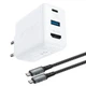 Сетевое зарядное устройство Acefast A17 65W USB-C | USB-A | HDMI with USB-C to USB-C Cable White (A17 white) - изображение 1