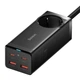 Сетевой удлинитель Baseus PowerStrip 100W 2xUSB-A | 2xUSB-C | AC Black (PSZM000401) - изображение 1