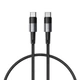Кабель Tech-Protect UltraBoost USB-C to USB-C 100W 5A 0.25 m Grey (9319456606065) - зображення 1