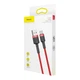 Кабель Baseus Cafule USB-A to USB-C 0.5m Red (CATKLF-A09) - изображение 9