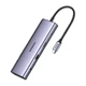 USB-хаб Ugreen CM498 10-in-1 USB-C to 3xUSB-A/USB-C/HDMI/VGA/RJ45/AUX 3.5mm/SD/TF Silver (15601) - зображення 3