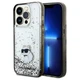 Чохол Karl Lagerfeld Liquid Glitter Choupette для iPhone 14 Pro Transparent (KLHCP14LLKCNSK) - зображення 1