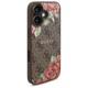 Чохол Guess 4G Flowers Print для iPhone 16 Brown with MagSafe (GUHMP16SP4ROPEMCW) - зображення 4