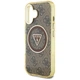 Чохол Guess IML Metal Glitter 4G Circle Triangle для iPhone 16 Brown with MagSafe (GUHMP16SHG4PRTGW) - зображення 6