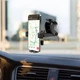Автотримач для телефона HOCO CA83 David one-button center console car holder Black (6931474748423) (20131) - изображение 7