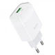 Мережевий зарядний пристрій HOCO C72Q Glorious single port QC3.0 charger 18W White (6931474732514) (20206) - изображение 1