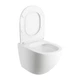 Унітаз Omnires Ottawa 49x37 rimless підвісний, сидіння дюропласт, white matt (OTTAWAMWBM) - зображення 3