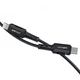 Кабель ACEFAST C4-01 Type-C to iP 3A, 30W, 1.8m, nylon, zinc connectors, Black (6974316281306) (20157) - изображение 4